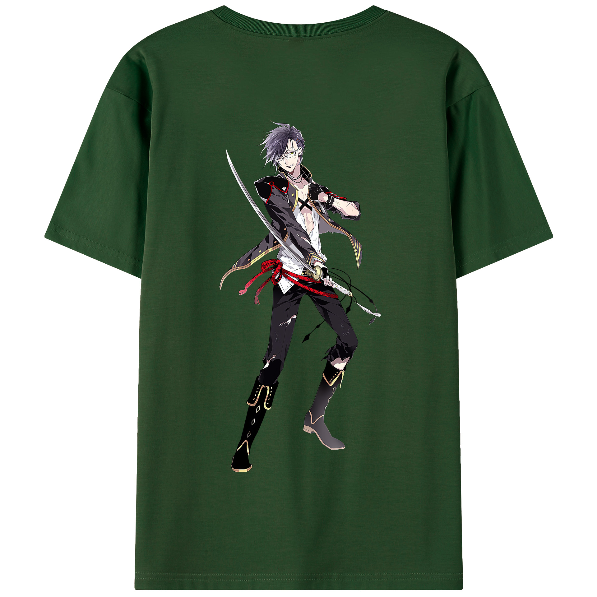 （画像用） 刀剣乱舞 Touken Ranbu 綿100％半袖Tシャツ（背面プリント）